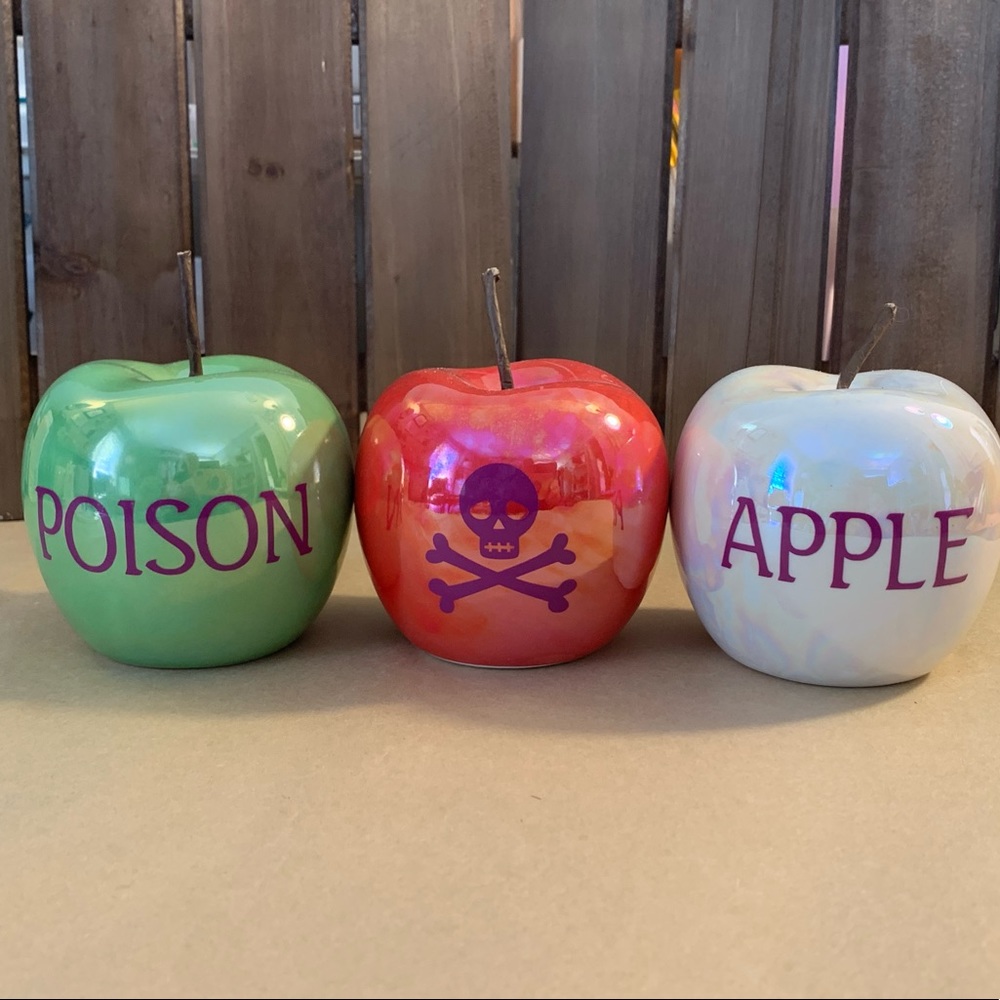 Halloween Glass Apples